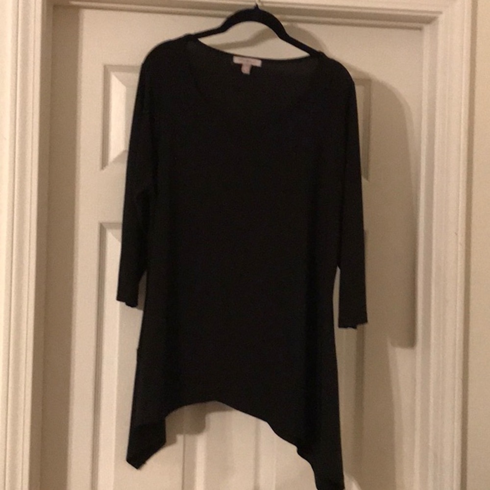 Roz & Ali Black Asymmetrical Tunic